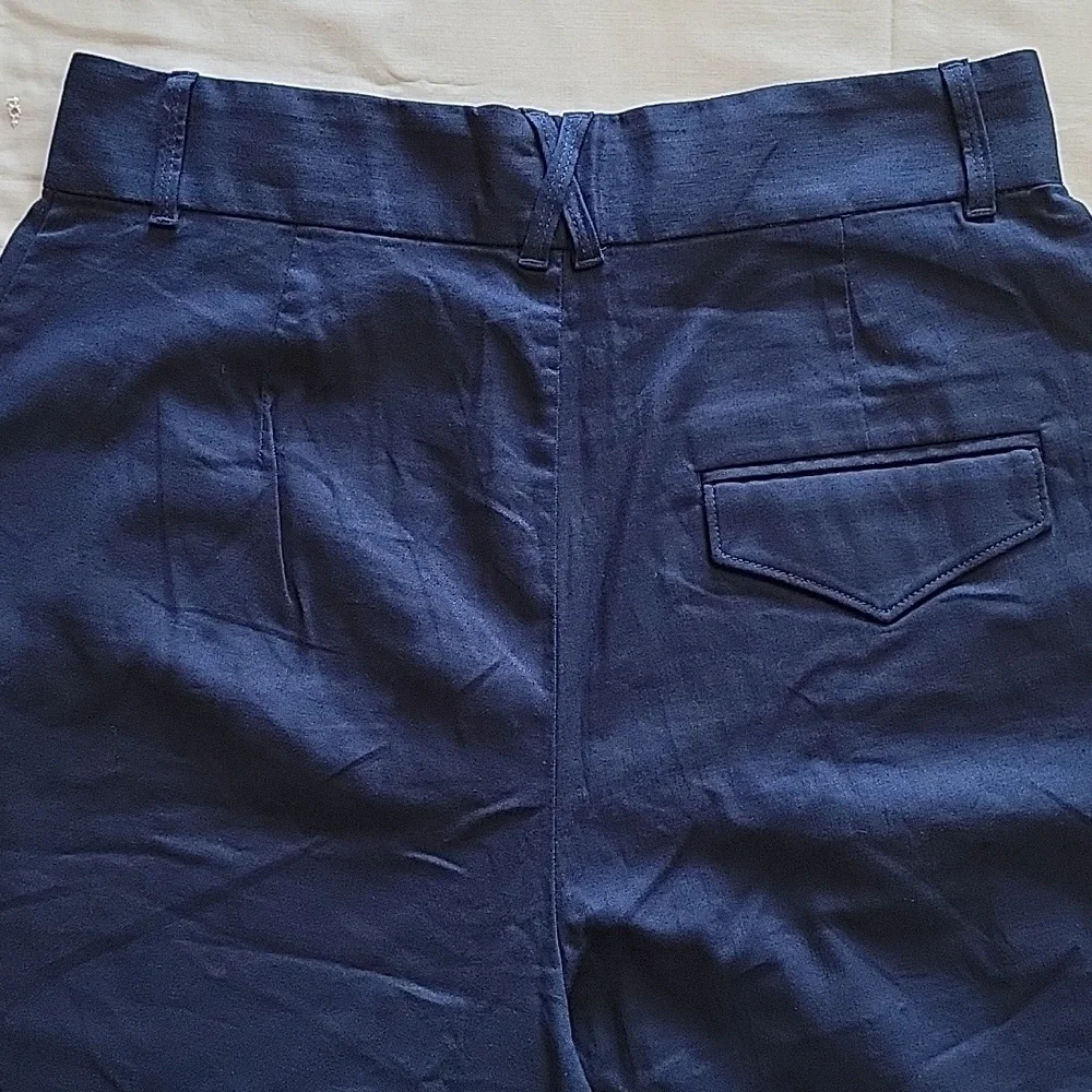 Women's Banana Republic Wide‎ Leg Pants, Navy, Size 10, NWT